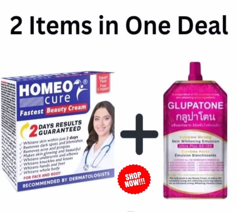 Glupatone 50ml With Homeo Cure Cream